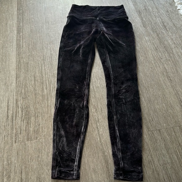 lululemon velvet / velour align leggings 25” size 4 - Picture 2 of 4